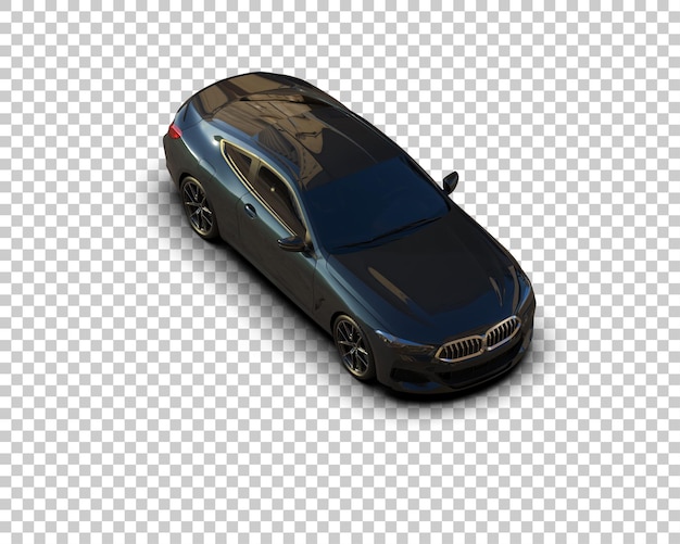Auto deportivo aislado en el fondo Ilustración de renderización 3D
