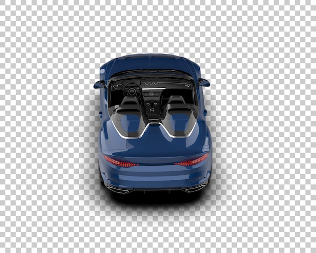 Auto deportivo aislado en el fondo Ilustración de renderización 3D