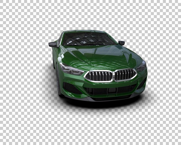 Auto deportivo aislado en el fondo Ilustración de renderización 3D