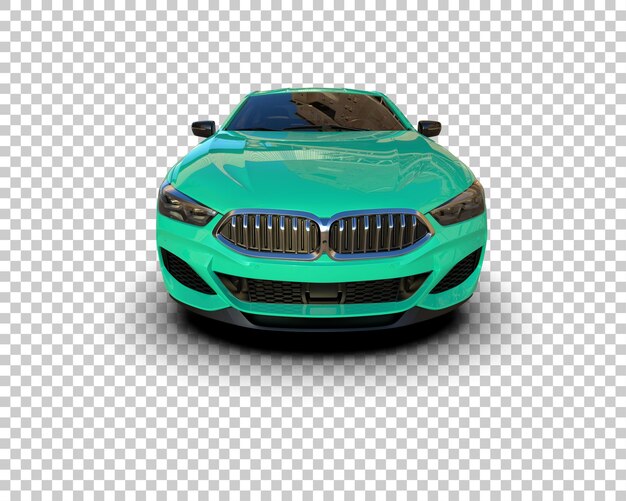 Auto deportivo aislado en el fondo Ilustración de renderización 3D