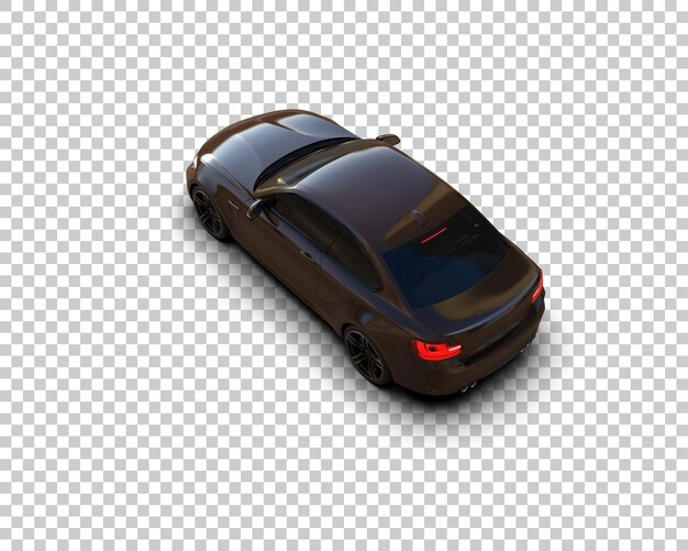 Auto deportivo aislado en el fondo Ilustración de renderización 3D