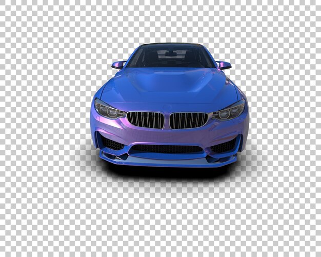 Auto deportivo aislado en el fondo Ilustración de renderización 3D