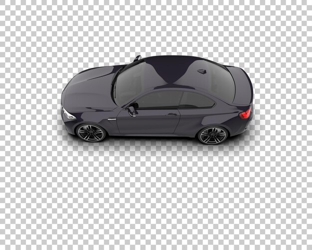 Auto deportivo aislado en el fondo Ilustración de renderización 3D