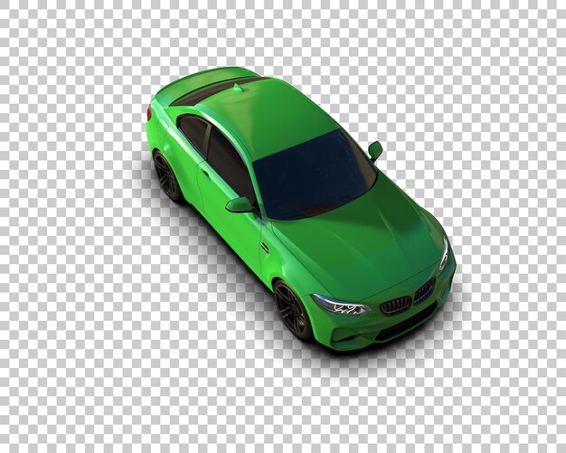 Auto deportivo aislado en el fondo Ilustración de renderización 3D