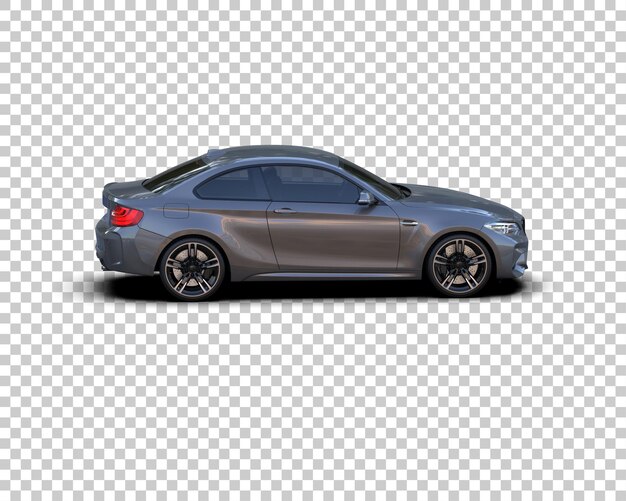 Auto deportivo aislado en el fondo Ilustración de renderización 3D