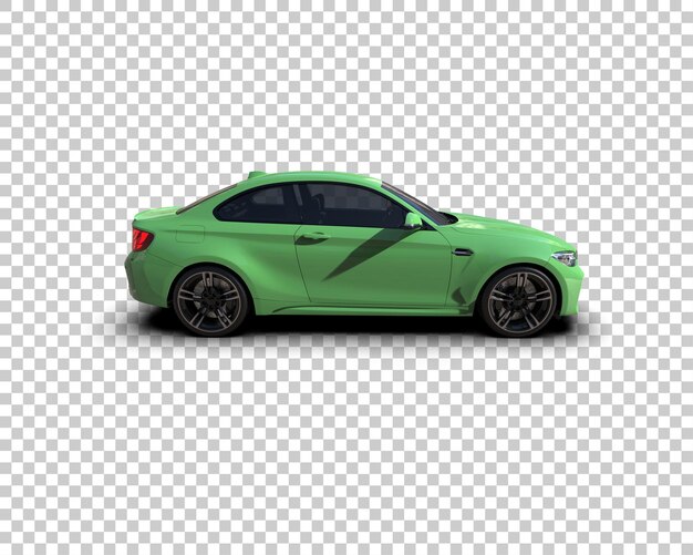 Auto deportivo aislado en el fondo Ilustración de renderización 3D