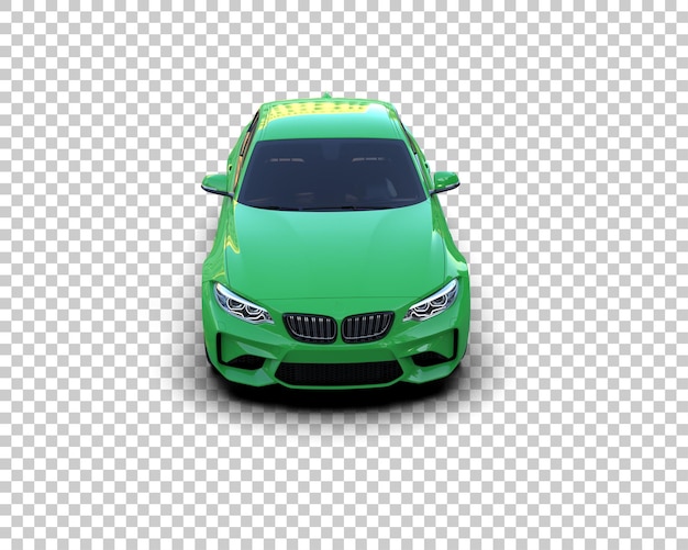 Auto deportivo aislado en el fondo Ilustración de renderización 3D