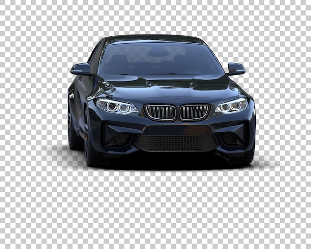 Auto deportivo aislado en el fondo Ilustración de renderización 3D