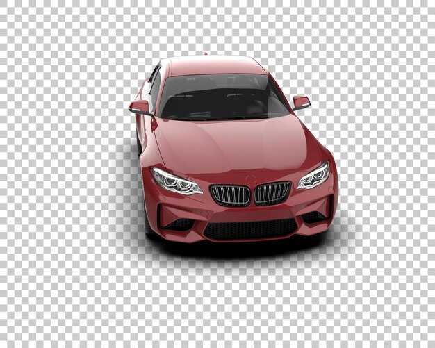 Auto deportivo aislado en el fondo Ilustración de renderización 3D
