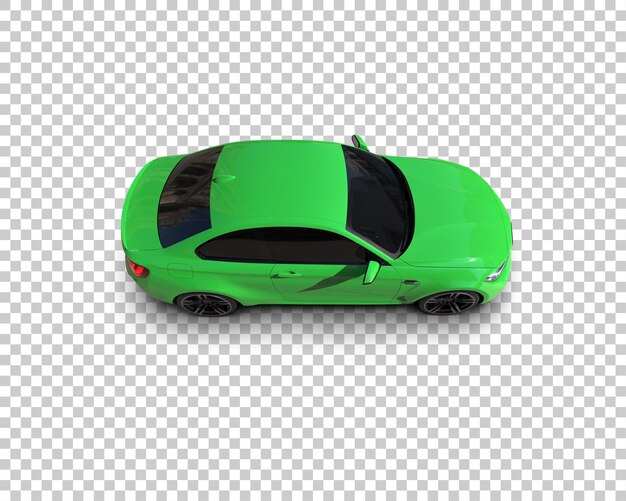 Auto deportivo aislado en el fondo Ilustración de renderización 3D