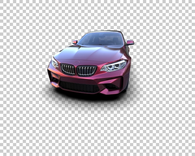 Auto deportivo aislado en el fondo Ilustración de renderización 3D
