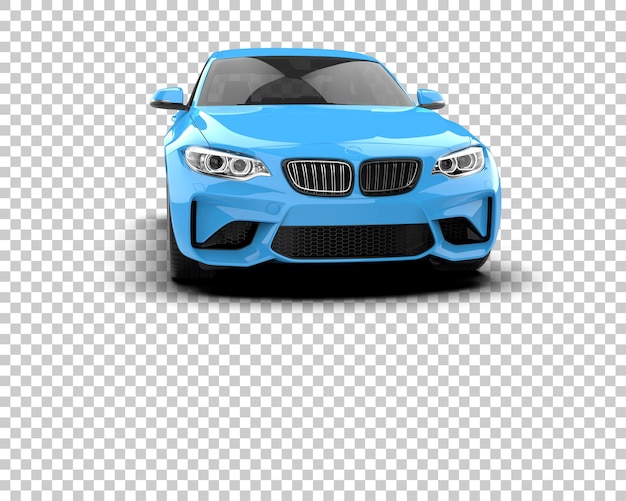 Auto deportivo aislado en el fondo Ilustración de renderización 3D