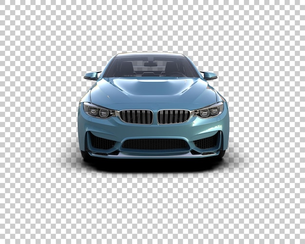 Auto deportivo aislado en el fondo Ilustración de renderización 3D