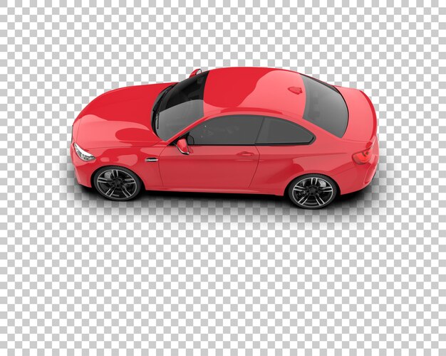 Auto deportivo aislado en el fondo Ilustración de renderización 3D