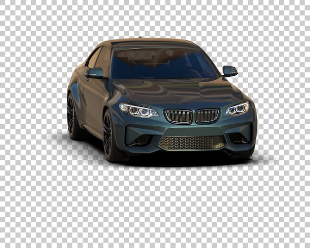 Auto deportivo aislado en el fondo Ilustración de renderización 3D