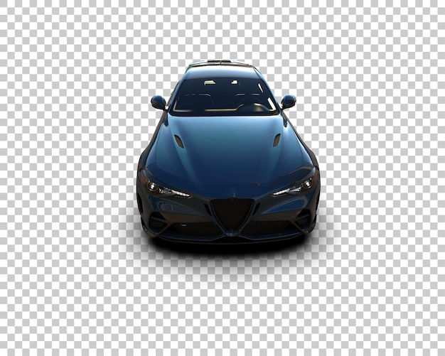 Auto deportivo aislado en el fondo Ilustración de renderización 3D