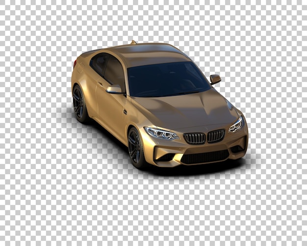 Auto deportivo aislado en el fondo Ilustración de renderización 3D
