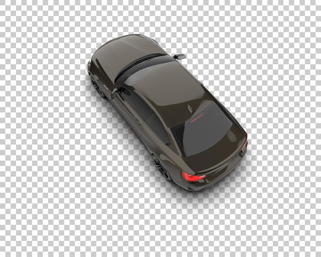 Auto deportivo aislado en el fondo Ilustración de renderización 3D