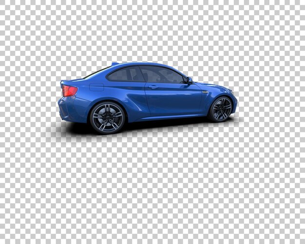 Auto deportivo aislado en el fondo Ilustración de renderización 3D