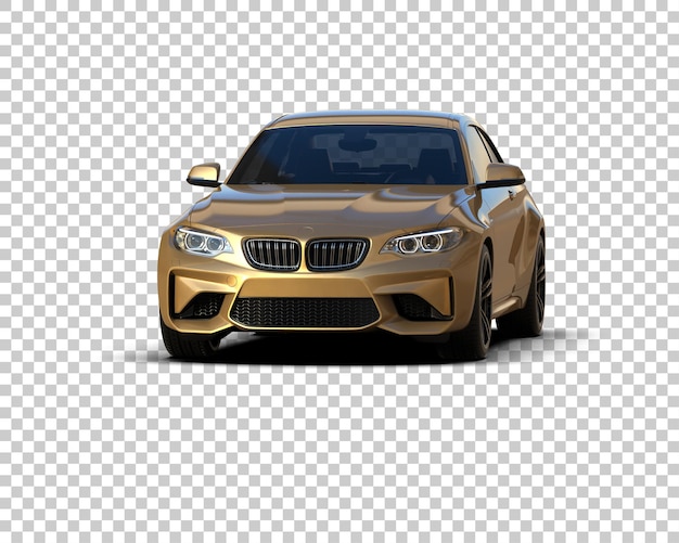 Auto deportivo aislado en el fondo Ilustración de renderización 3D