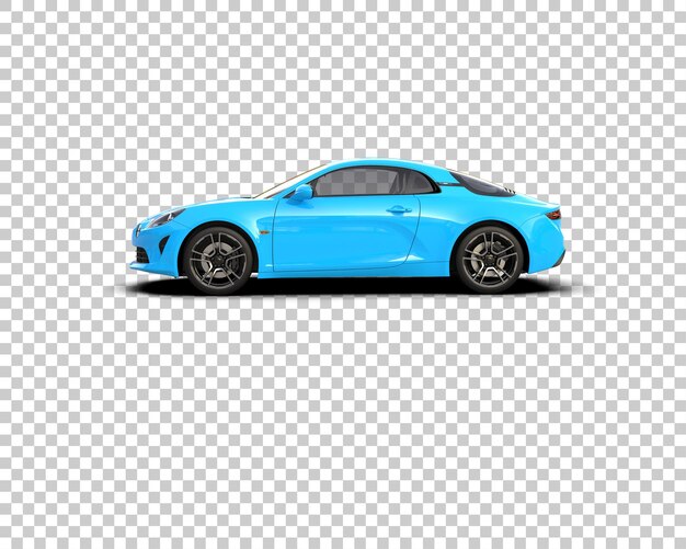 Auto deportivo aislado en el fondo Ilustración de renderización 3D