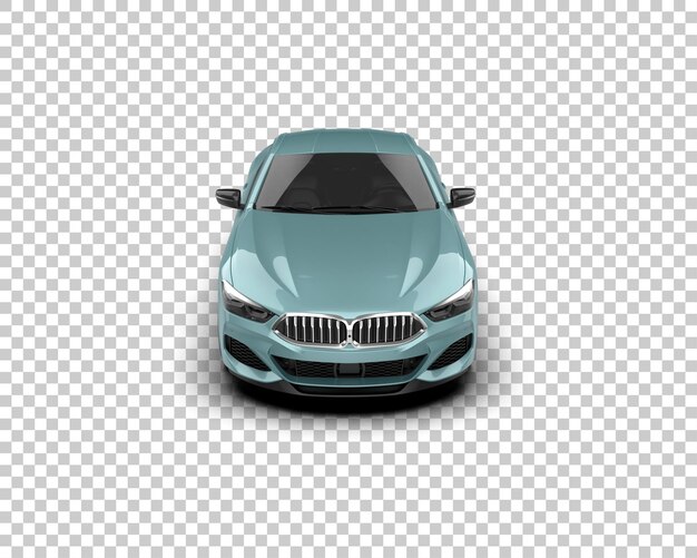 Auto deportivo realista aislado en el fondo Ilustración de renderización 3D