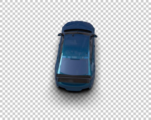 Auto deportivo realista aislado en el fondo Ilustración de renderización 3D