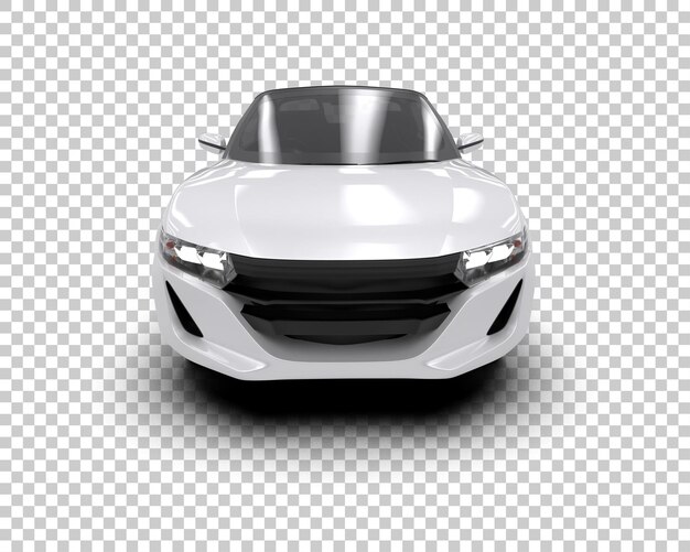 Auto deportivo realista aislado en el fondo Ilustración de renderización 3D