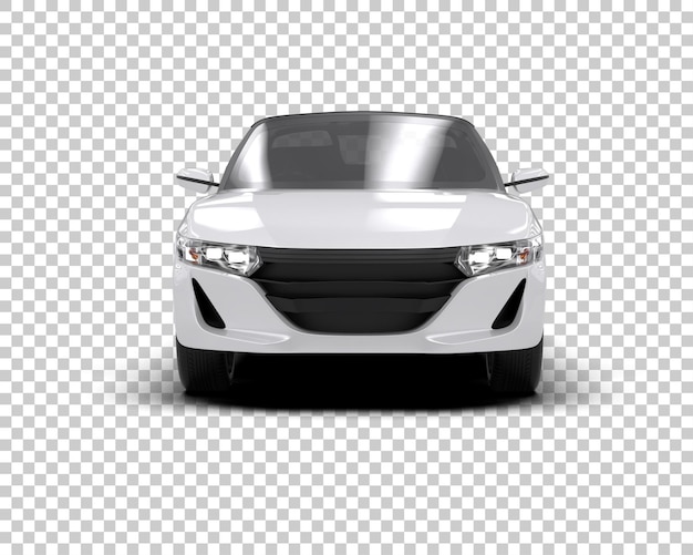 Auto deportivo realista aislado en el fondo Ilustración de renderización 3D