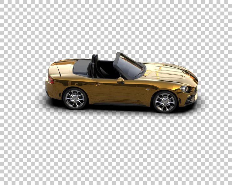 PSD auto deportivo realista aislado en el fondo ilustración de renderización 3d