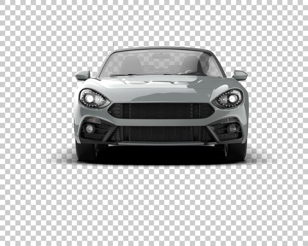 Auto deportivo realista aislado en el fondo Ilustración de renderización 3D