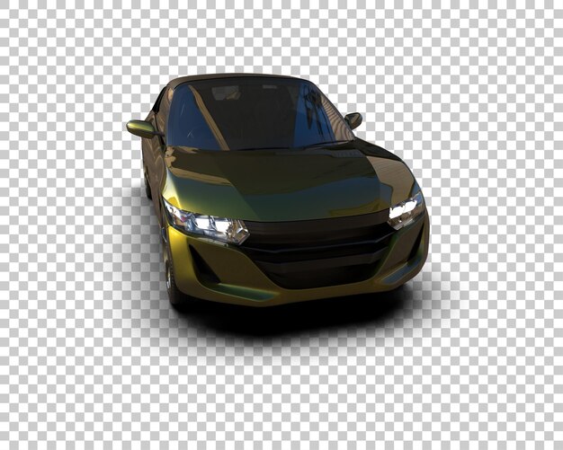 Auto deportivo realista aislado en el fondo Ilustración de renderización 3D