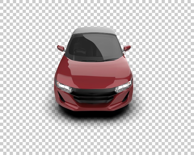 Auto deportivo realista aislado en el fondo Ilustración de renderización 3D