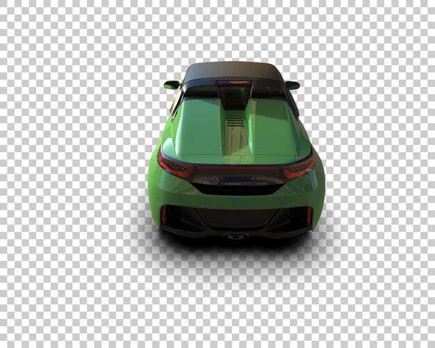 Auto deportivo realista aislado en el fondo Ilustración de renderización 3D