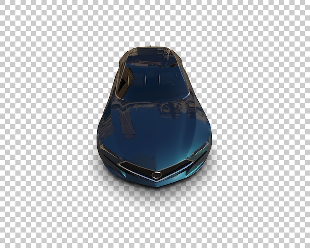 Auto deportivo realista aislado en el fondo Ilustración de renderización 3D