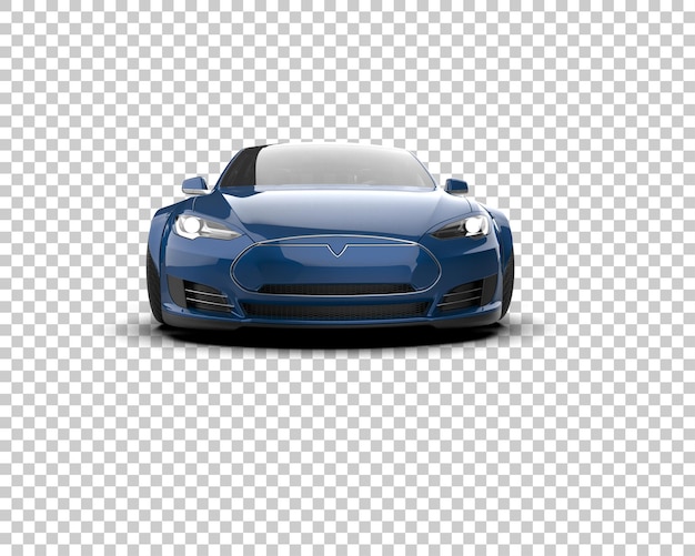 Auto deportivo realista aislado en el fondo Ilustración de renderización 3D