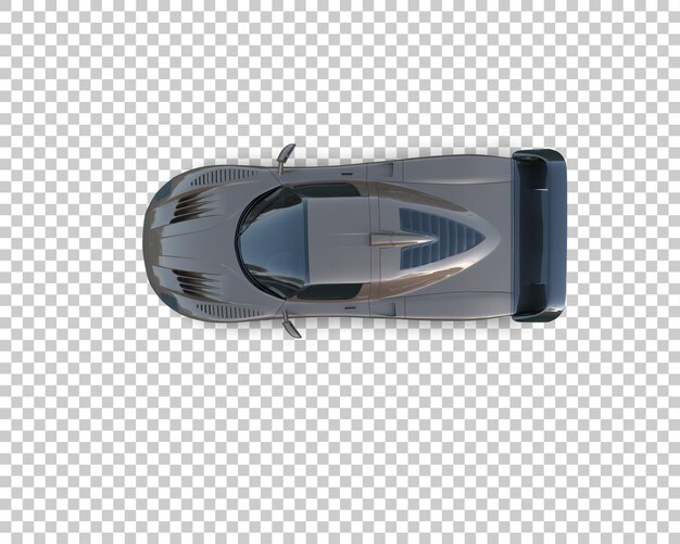 Auto deportivo realista aislado en el fondo Ilustración de renderización 3D