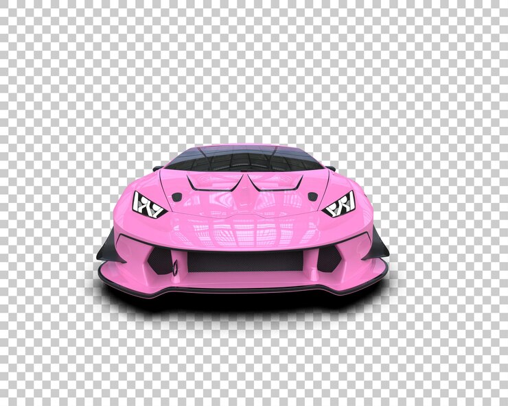 PSD auto deportivo realista aislado en el fondo ilustración de renderización 3d
