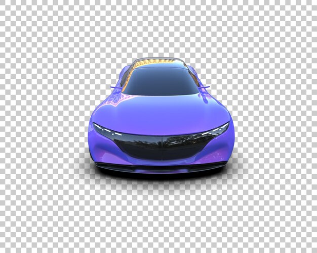 Auto deportivo realista aislado en el fondo Ilustración de renderización 3D