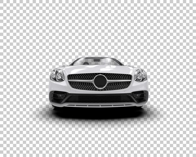Auto deportivo realista aislado en el fondo Ilustración de renderización 3D