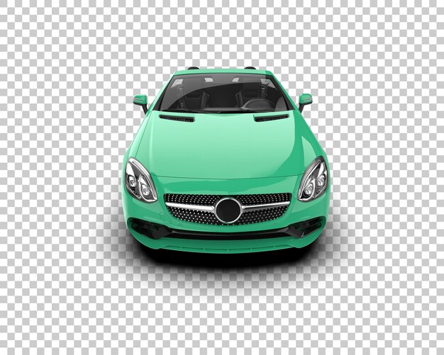 Auto deportivo realista aislado en el fondo Ilustración de renderización 3D