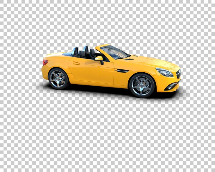 PSD auto deportivo realista aislado en el fondo ilustración de renderización 3d