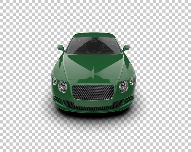 Auto deportivo realista aislado en el fondo Ilustración de renderización 3D