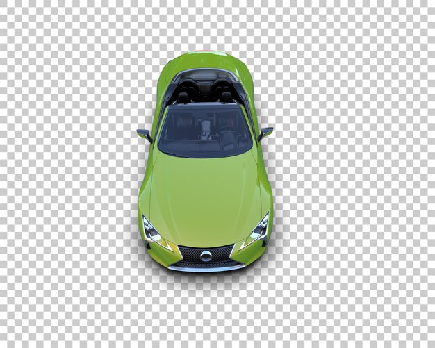 Auto deportivo realista aislado en el fondo Ilustración de renderización 3D