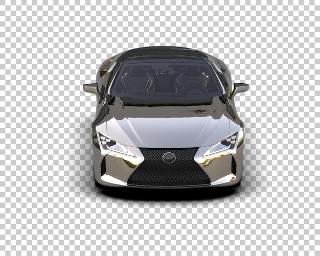 Auto deportivo realista aislado en el fondo Ilustración de renderización 3D