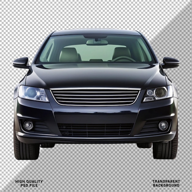 auto di colore nero isolata su uno sfondo trasparente per il design del modello