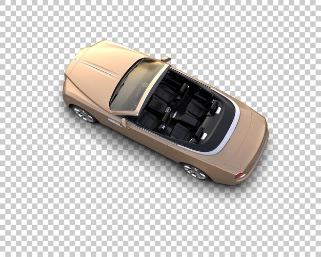 Auto di lusso isolata sullo sfondo illustrazione di rendering 3D