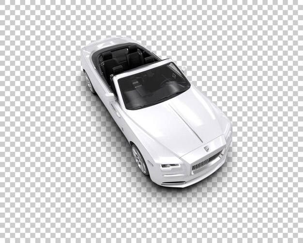 Auto di lusso isolata sullo sfondo illustrazione di rendering 3D