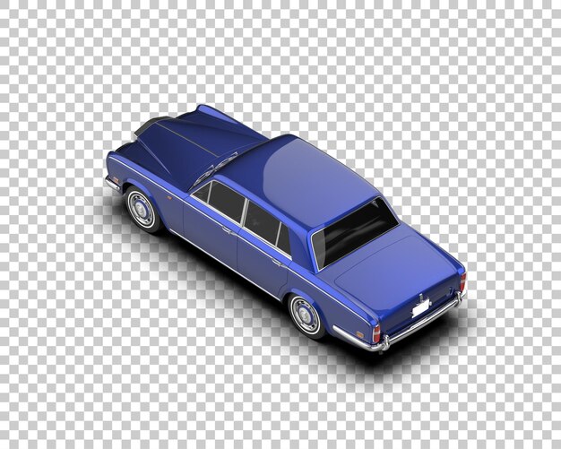 Auto de lujo aislado en el fondo Ilustración de renderización 3D
