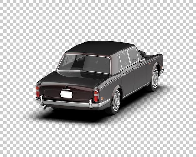 Auto de lujo aislado en el fondo Ilustración de renderización 3D